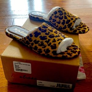Matisse leopard hair calf sandal size 8.5 New